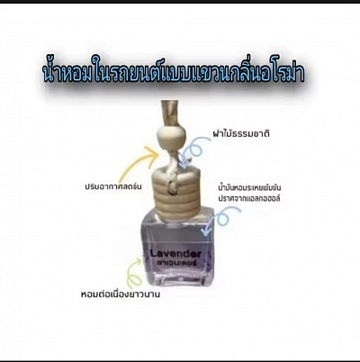 น้ำหอมในรถยนต์แบบแขวนกลิ่นอโรม่า